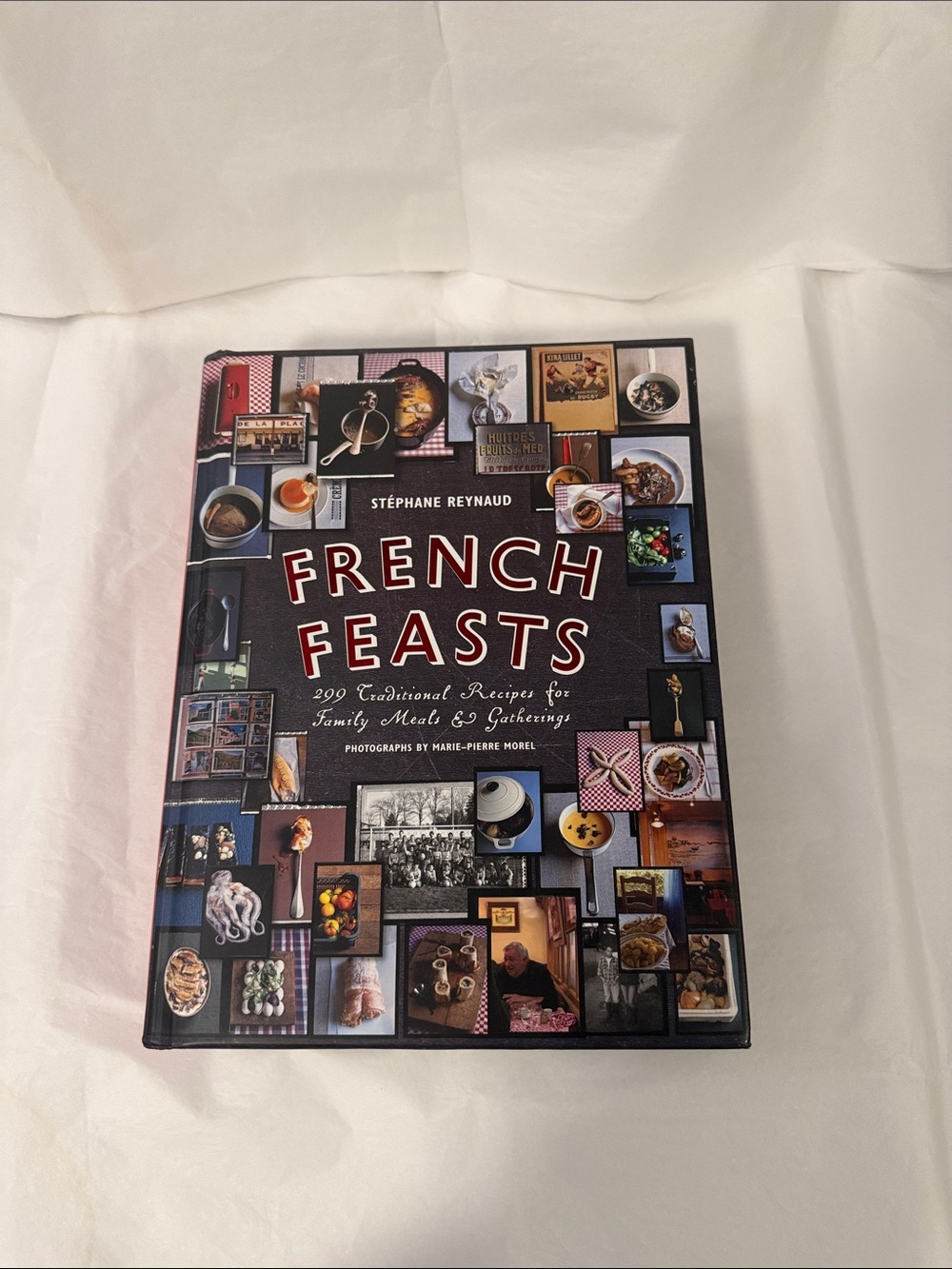 French Feasts Cookbook, pre-owned by Stéphane Reynaud - Navy & Red Cover